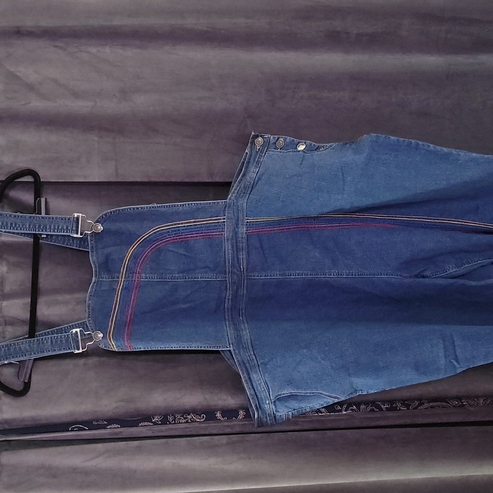 ModCloth Rainbow Coveralls size 28w